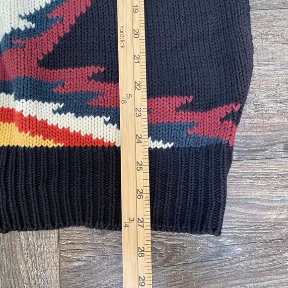 VTG Parker of Vienna Mens Cotton Sweater Size M Aztec Southwestern Pullover 80s - Picture 9 of 11